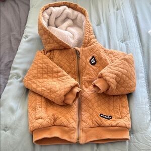 Volcom Quilted Rust Hoodie